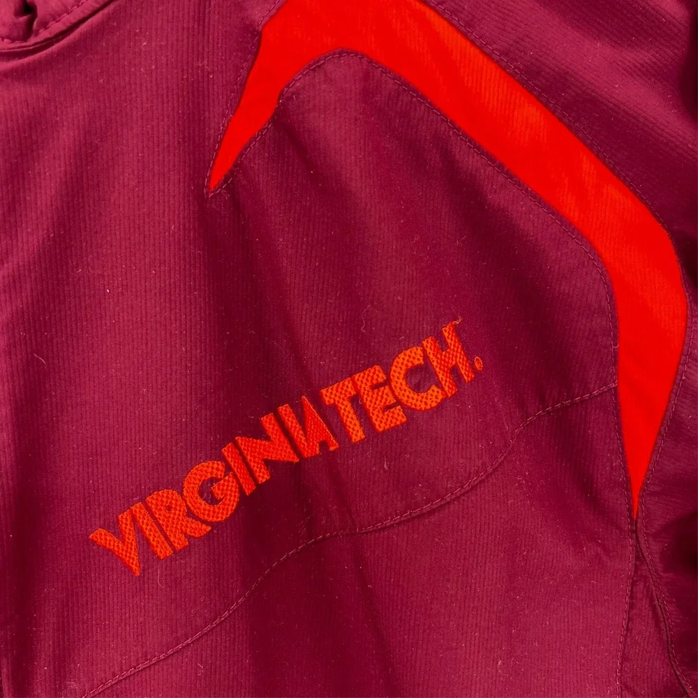 Vintage Y2k Nike Virginia Tech Hokies Basketball Full Zip Jacket Adult XS Maroon
